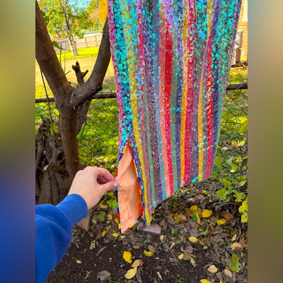 Maeve rainbow sequin skirt - Picture 3 of 4